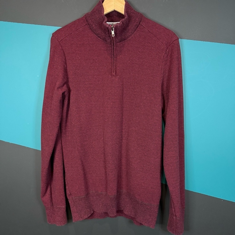 Robert Graham 1/2 Zip Sweater Cotton Office